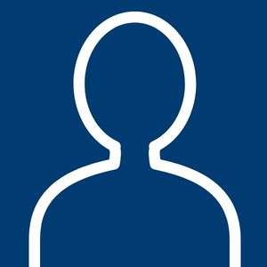 male headshot outline as placeholder